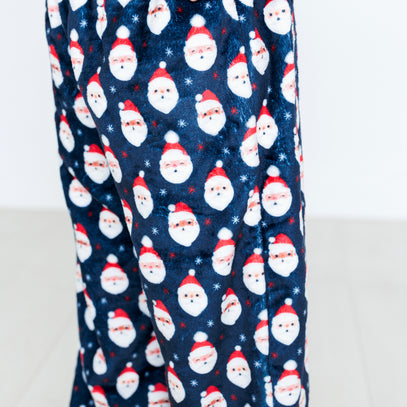 Plush Pants-Vintage Santa Navy