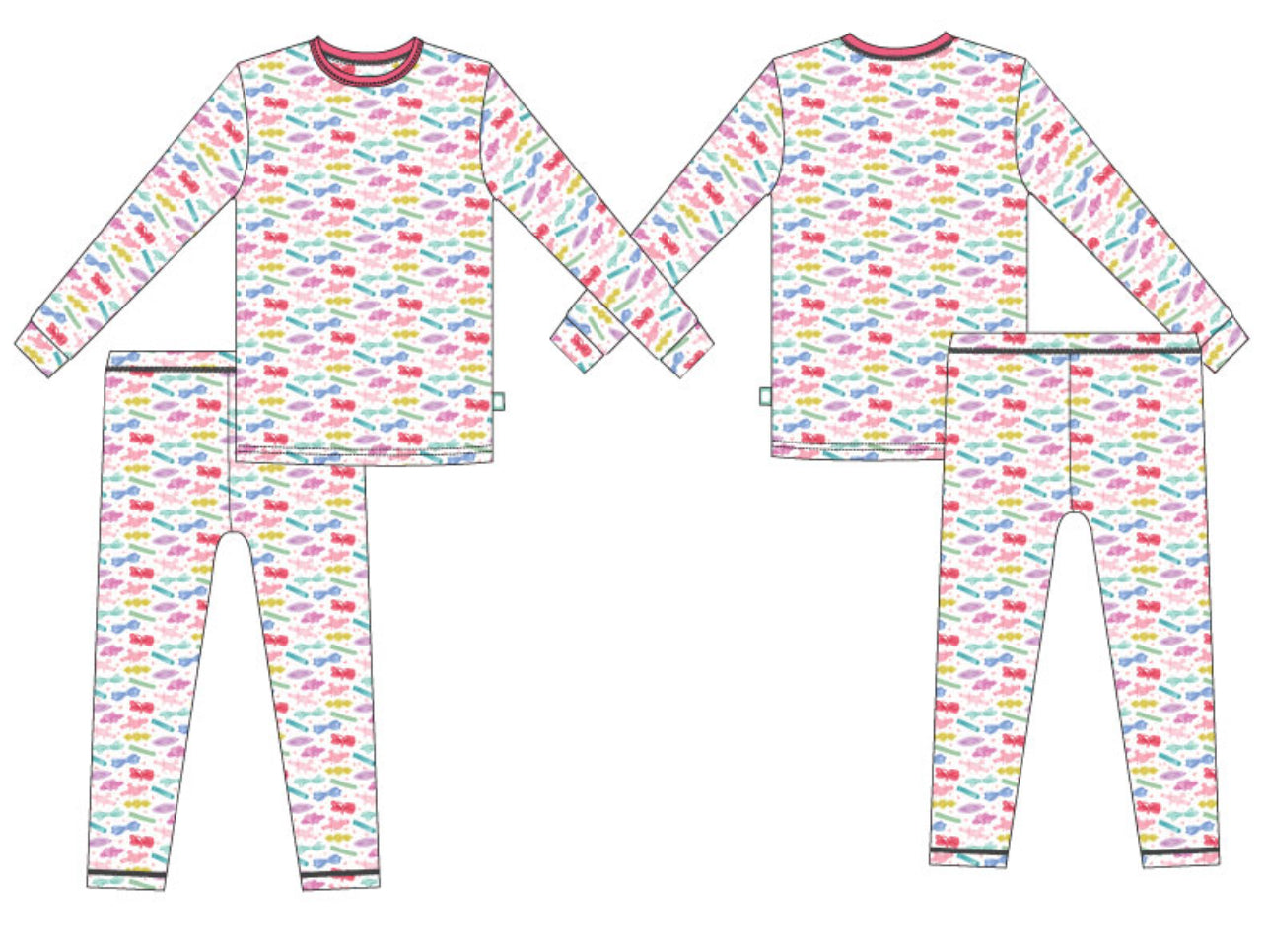 Barrettes Long Sleeve Jammies Set