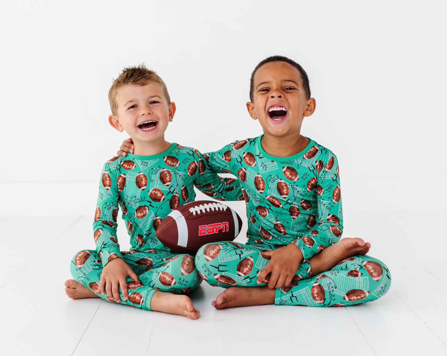 Football FIeld Long Sleeve Jammies Set