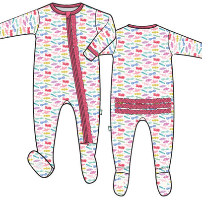 Barrettes Ruffle Footie