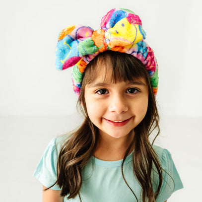 Plush Bow-Neon Smiles