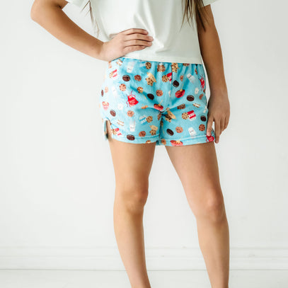 Plush Shorts-Milk & Cookies