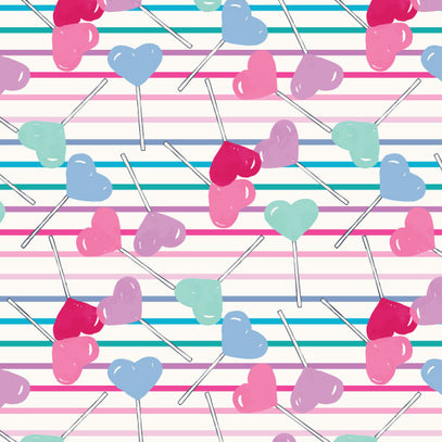 Plush Robe - Lollipop Hearts