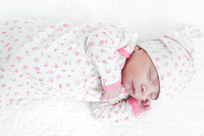 Rosebud Floral Knotted Gown