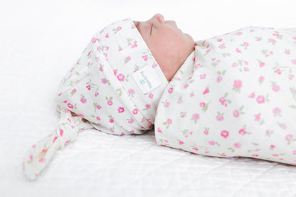 Rosebud Floral Knotted Hat