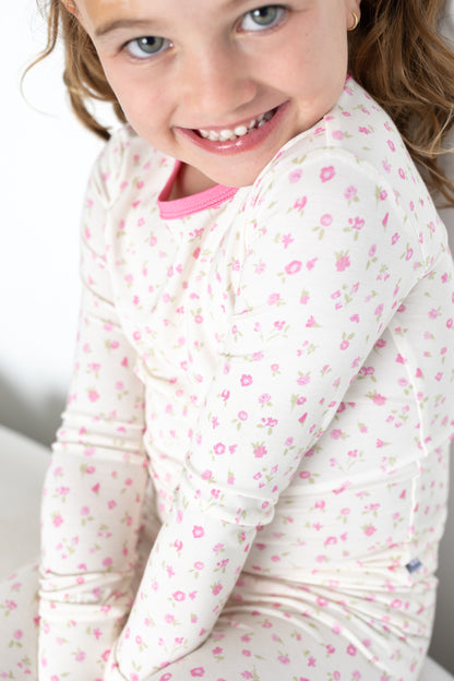 Rosebud Floral Long Sleeve Jammies Set