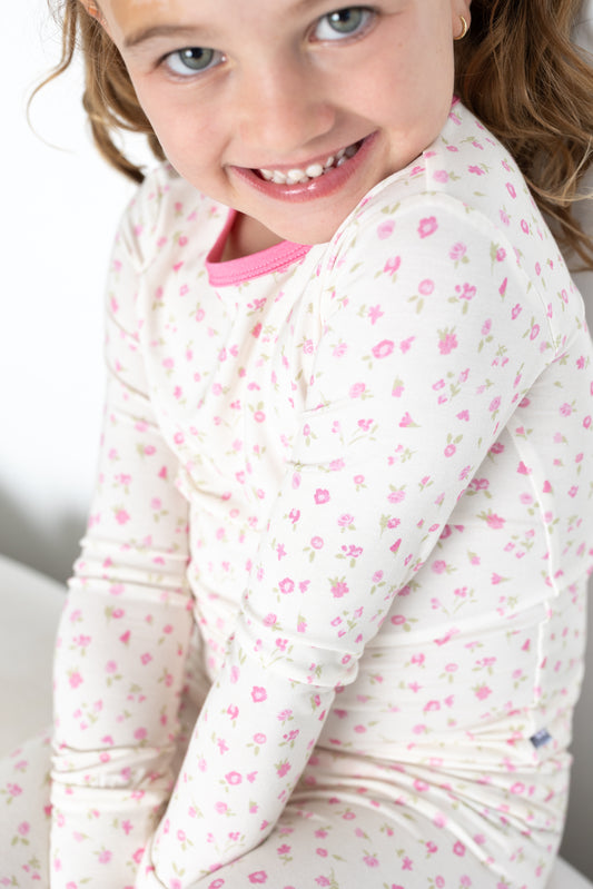 Rosebud Floral Long Sleeve Jammies Set