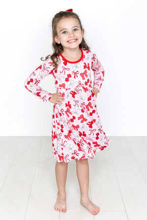 Little Girls Cap Sleeve Tee - White