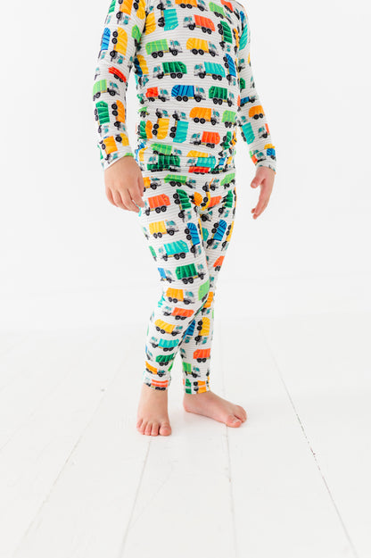 Trash Trucks Long Sleeve Jammies Set