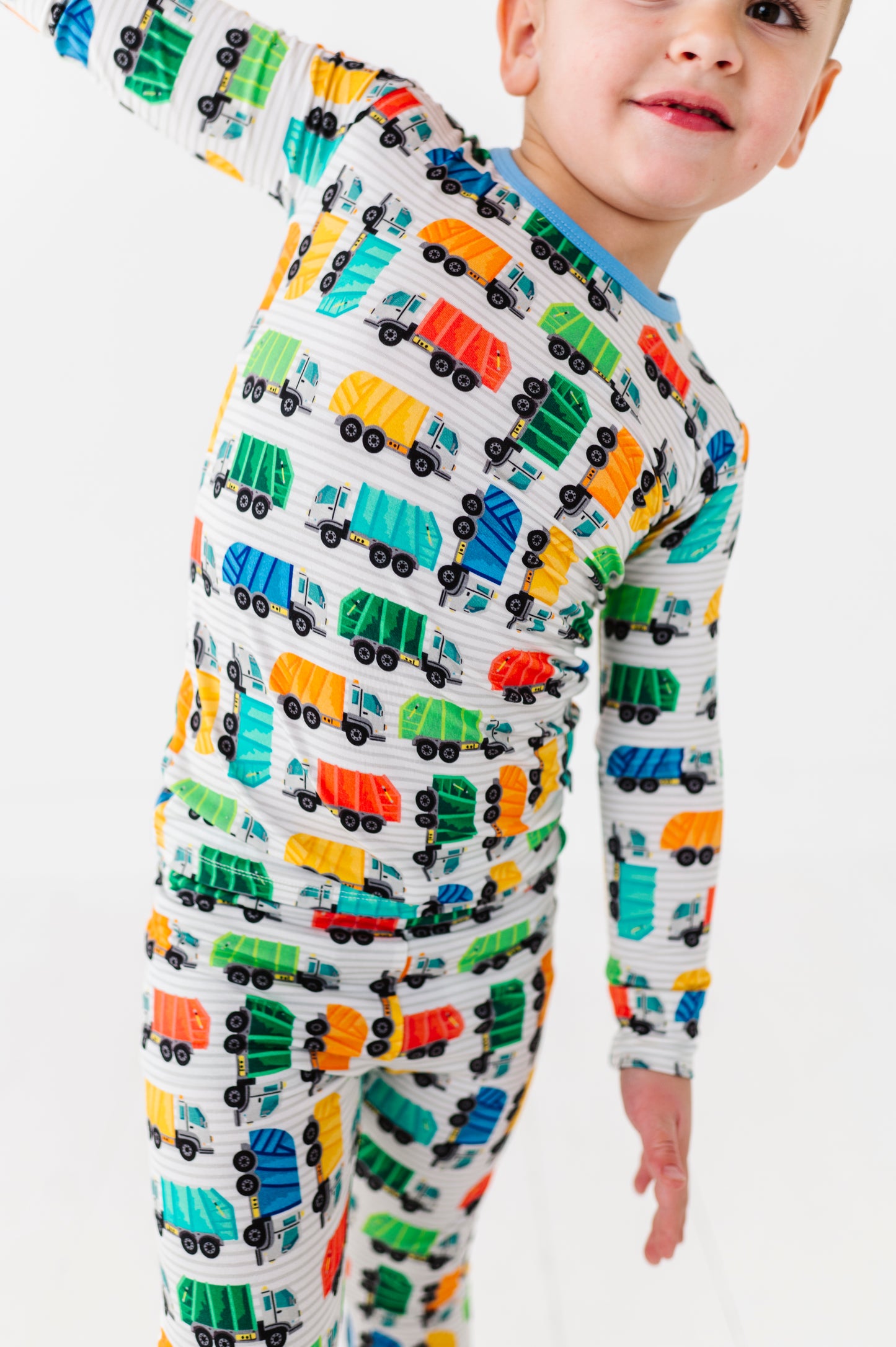 Trash Trucks Long Sleeve Jammies Set