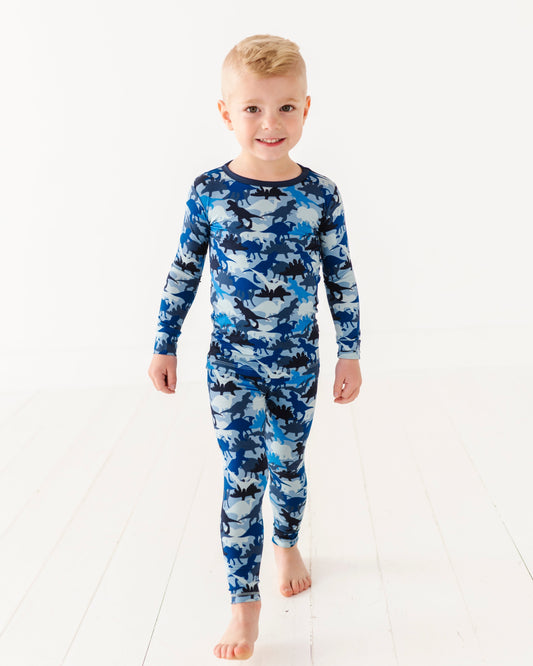 Camo Dino Long Sleeve Jammies Set