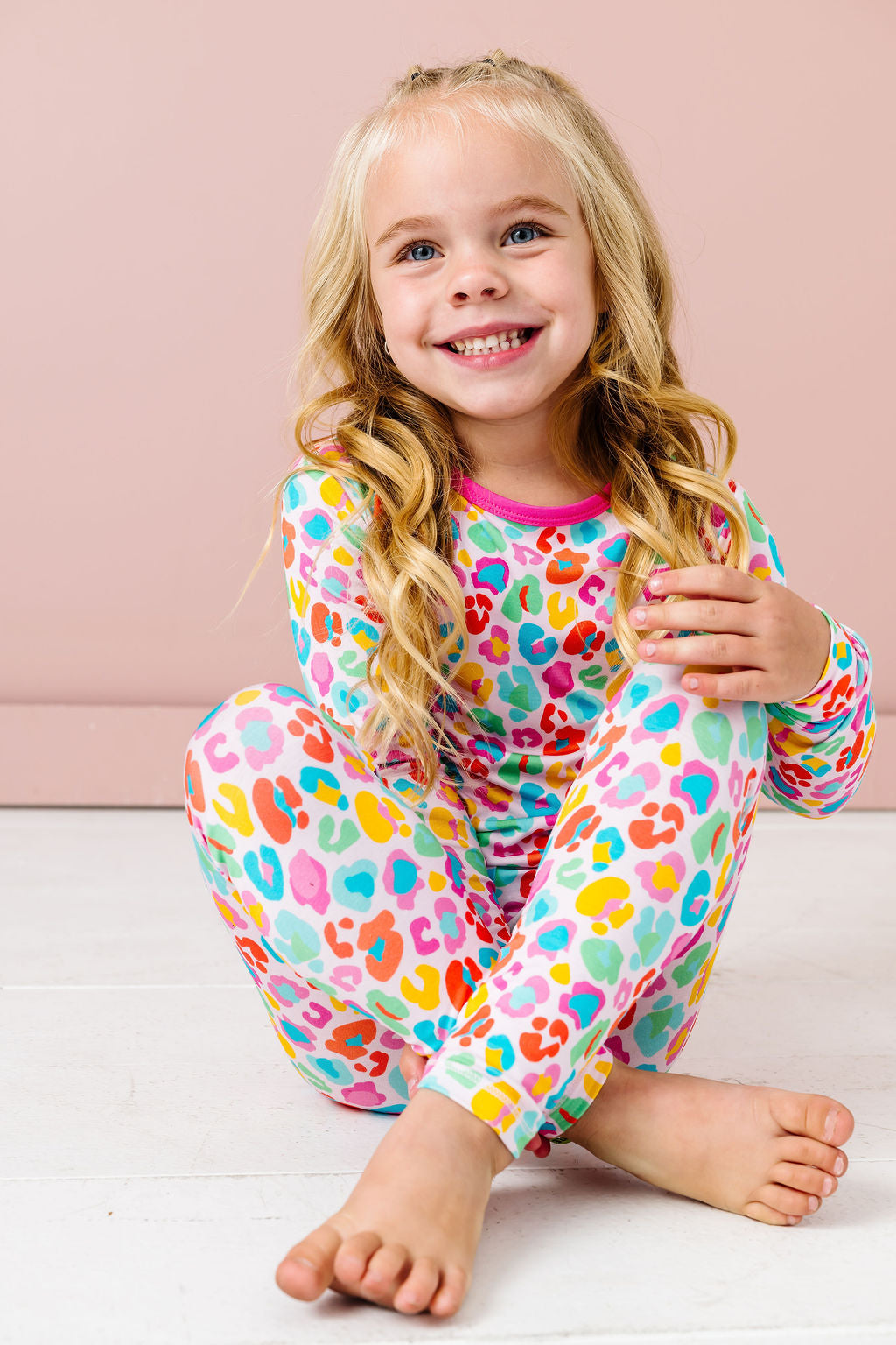 Bright Leopard Long Sleeve Jammies Set