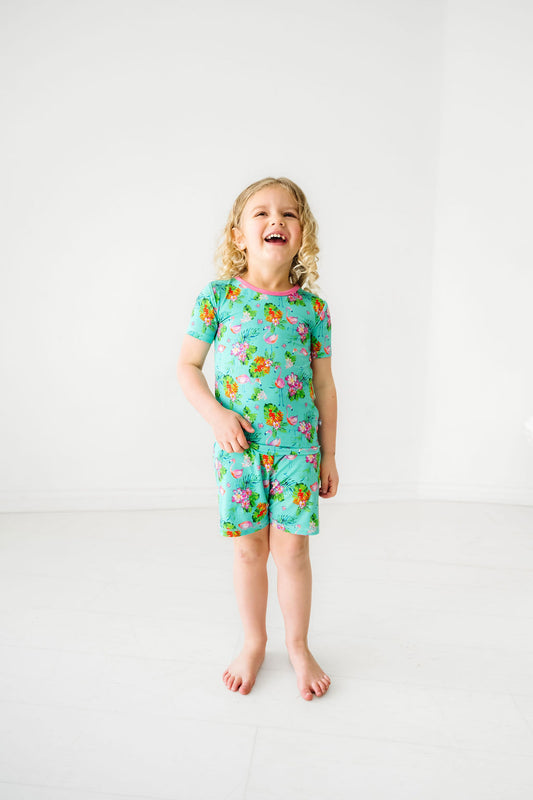 Flamingos Short Sleeve PJ's