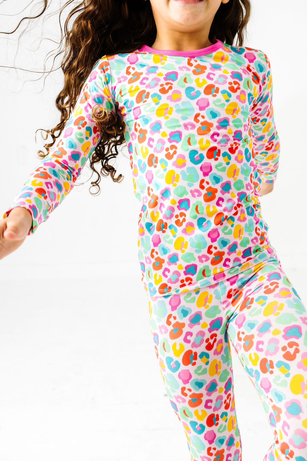 Bright Leopard Long Sleeve Jammies Set