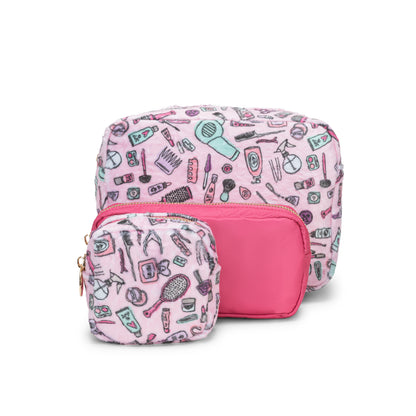 Medium Pouch - Pink Nylon