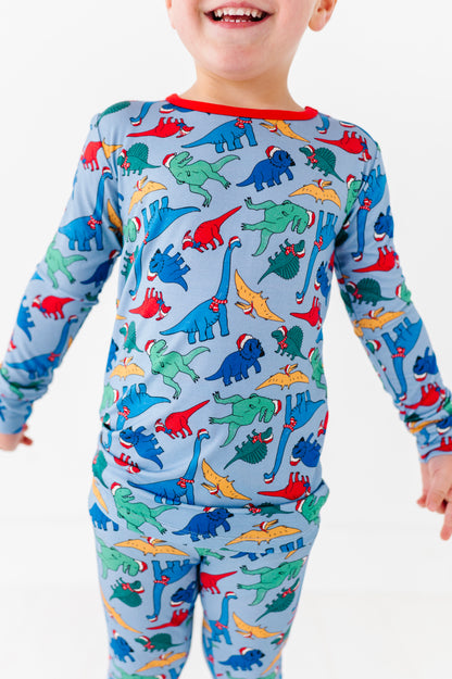 Festive Dinos Long Sleeve Jammies Set