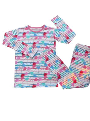 Lollipop Hearts Long Sleeve Jammies Set