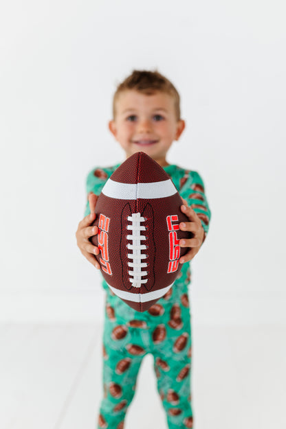 Football FIeld Long Sleeve Jammies Set