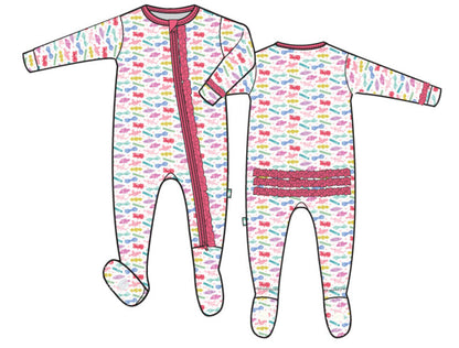 Barrettes Ruffle Footie