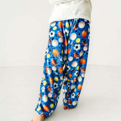 Plush Pants-Blue Sports