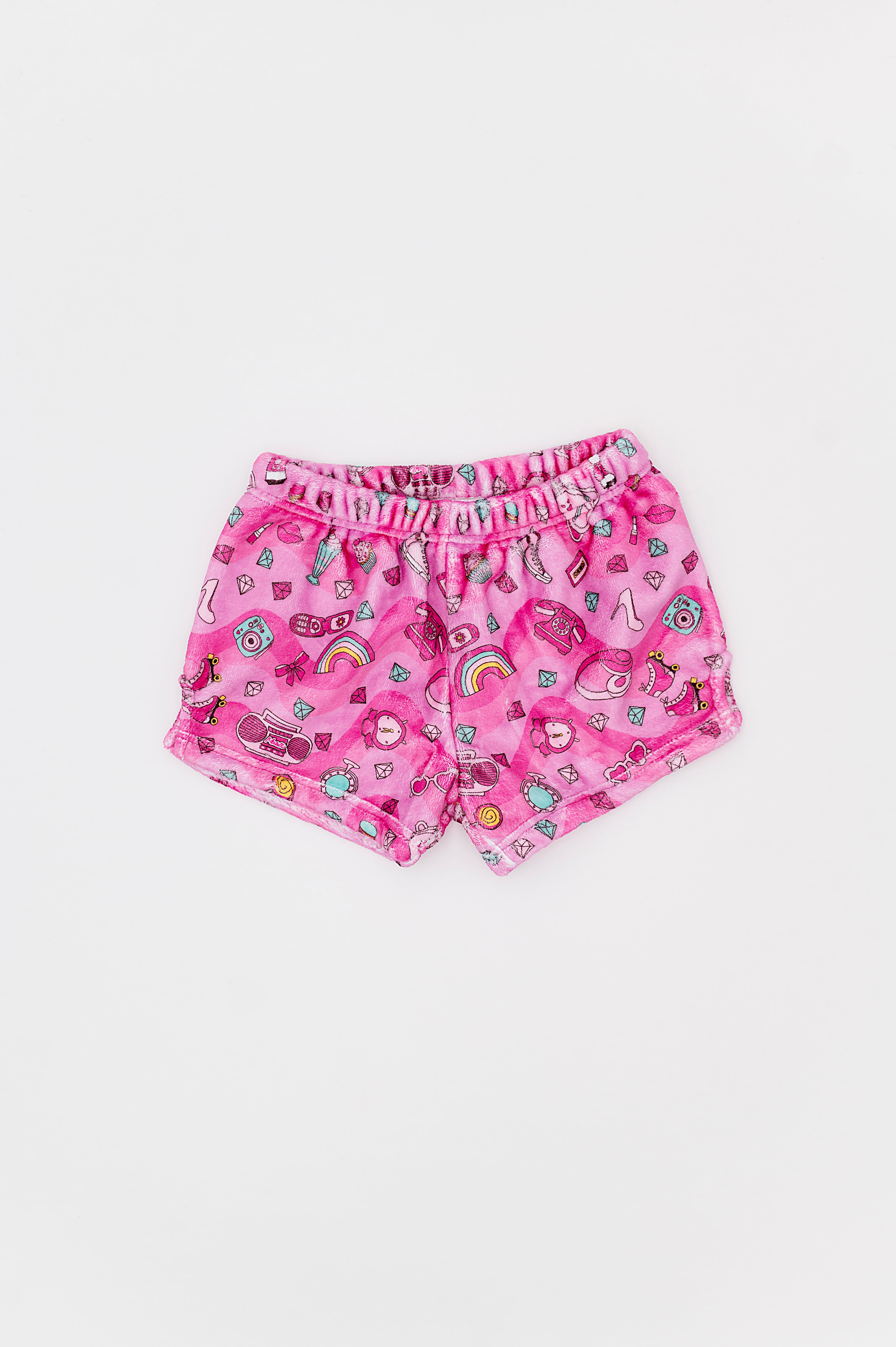 Plush Shorts - Totally Pink