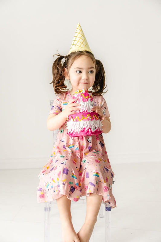 Birthday Sweets Twirl Dress with Ruffle