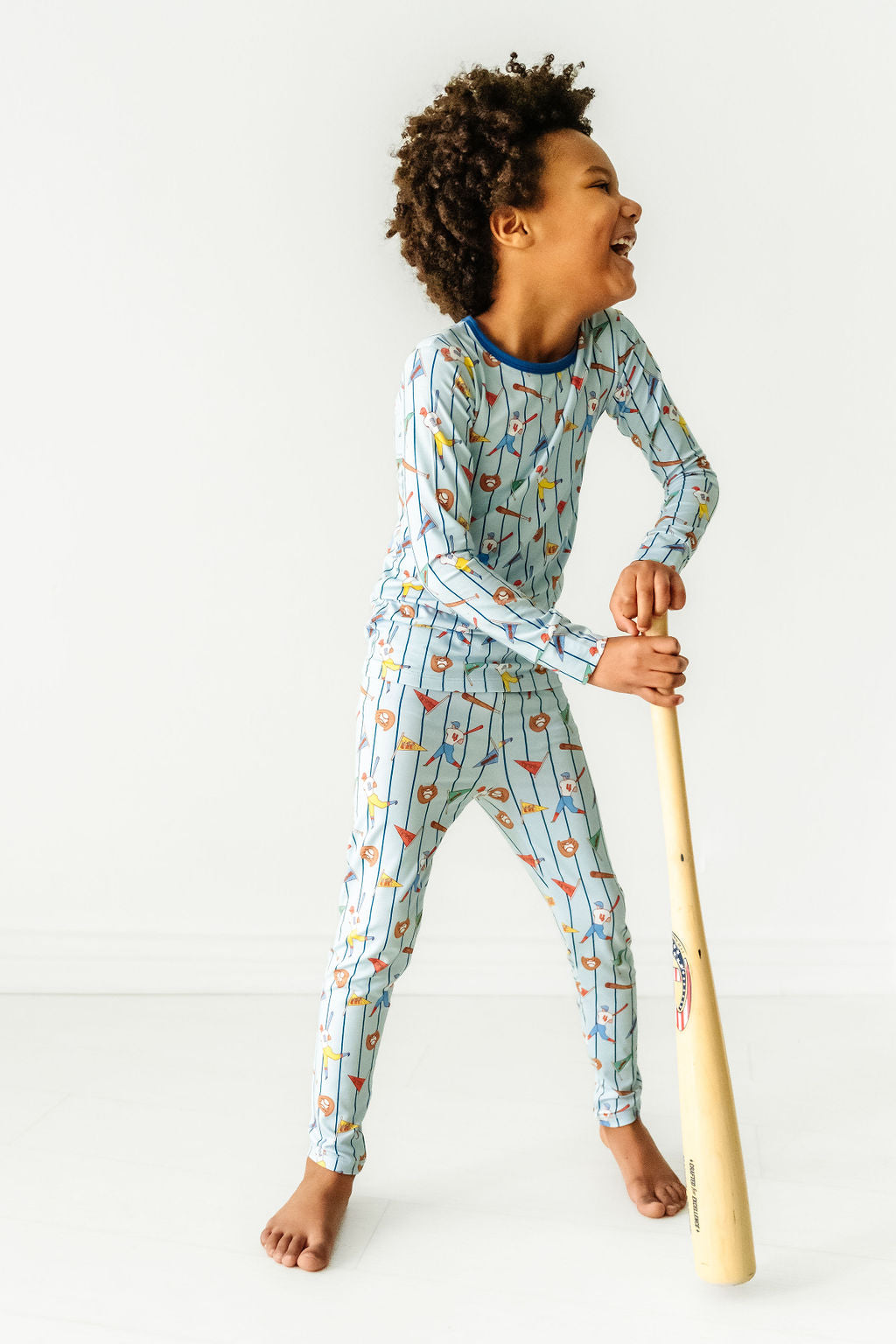 Batter Up Long Sleeve Jammies Set