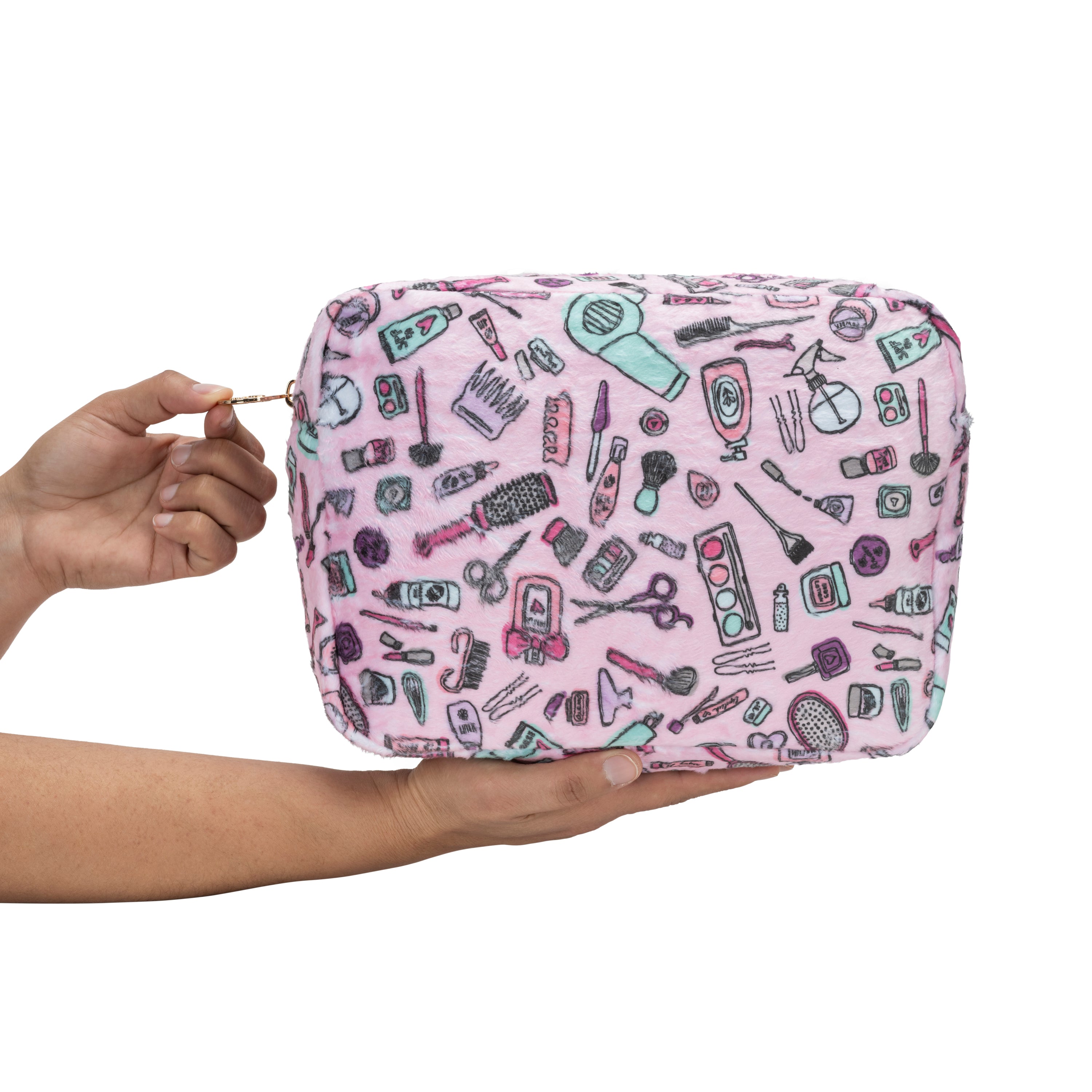 3 Pouch trio - Plush & Nylon