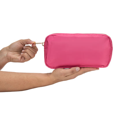 Medium Pouch - Pink Nylon