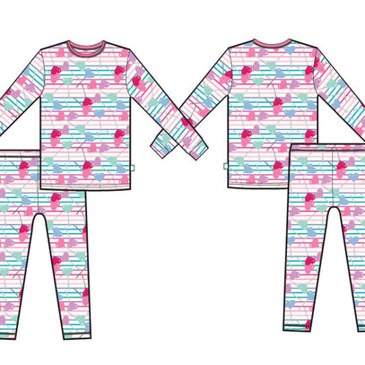 Lollipop Hearts Long Sleeve Jammies Set