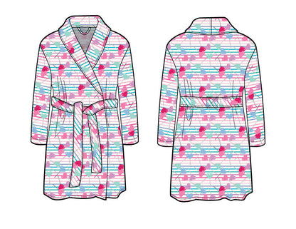 Plush Robe - Lollipop Hearts