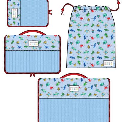 4 Piece Packing Cube - Bugs