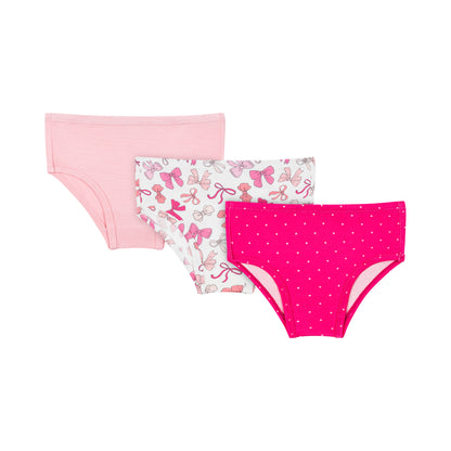 Girls Panties - Pink Bows