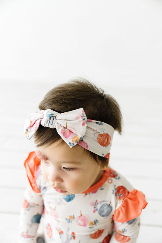 Pumpkin Patch Bow Headband