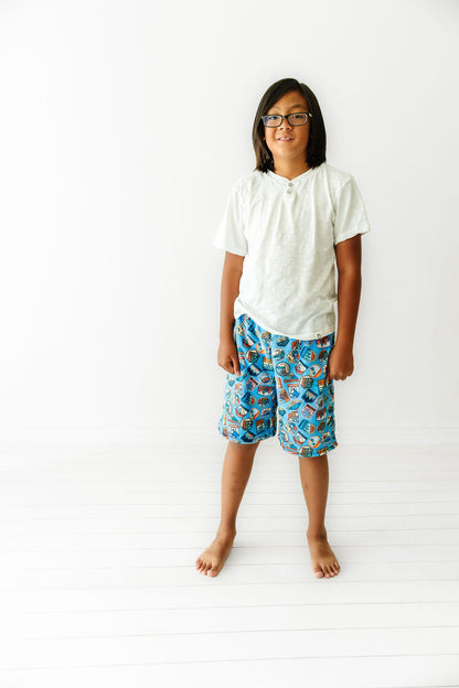 Plush Boy Shorts-Happy Camper