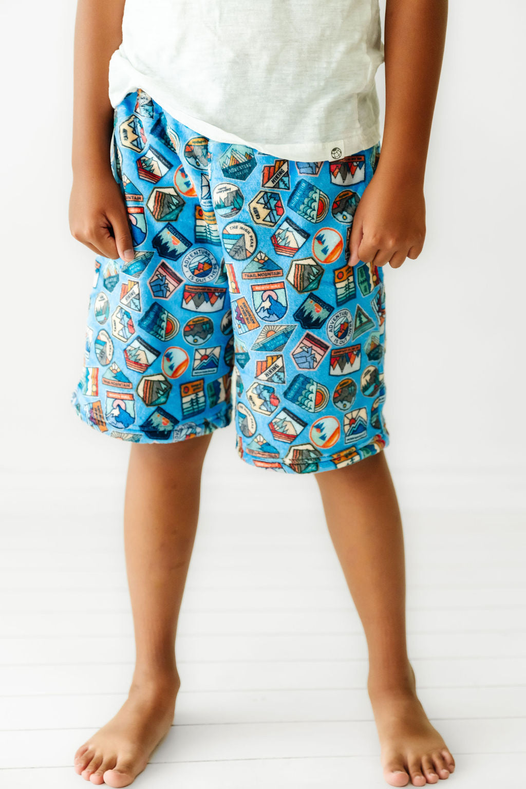 Plush Boy Shorts-Happy Camper