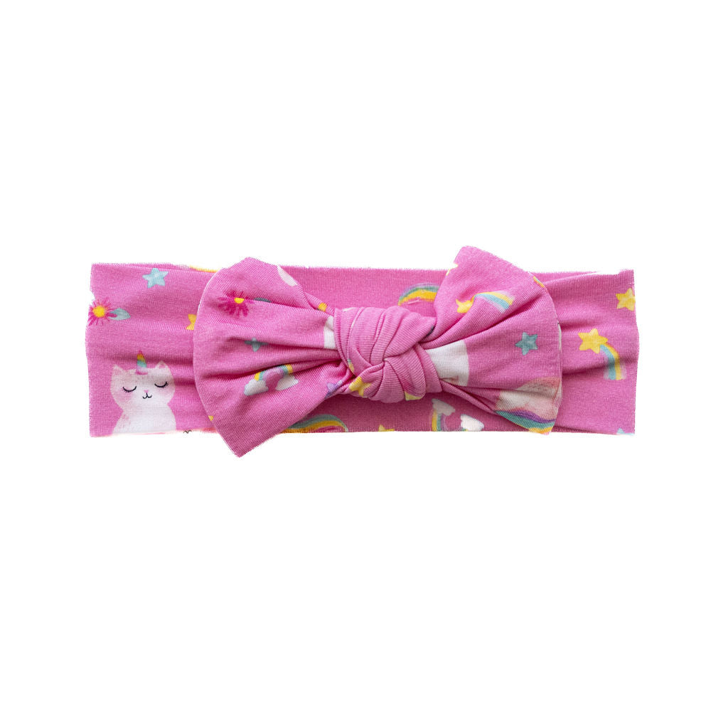 Unicorn Kitty Bow Headband