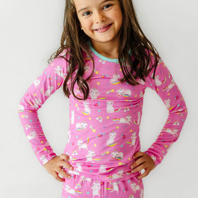 Unicorn Kitty Long Sleeve Jammies Set