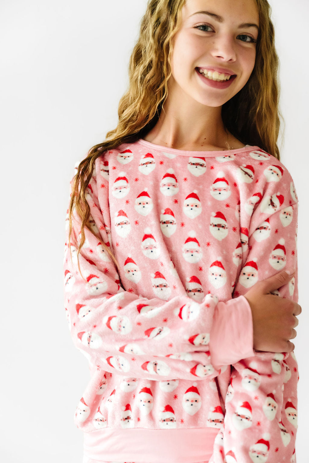 Plush Sweatshirt-Vintage Santa
