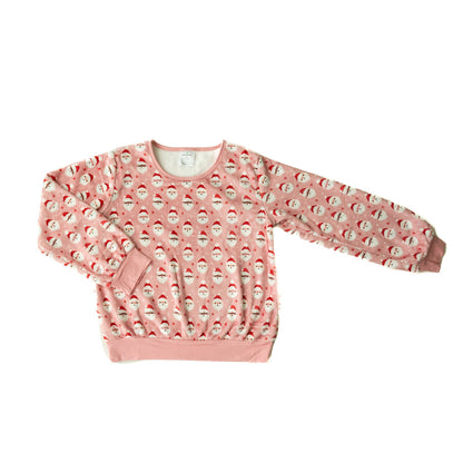 Stretch Plush Sweatshirt-Vintage Santa