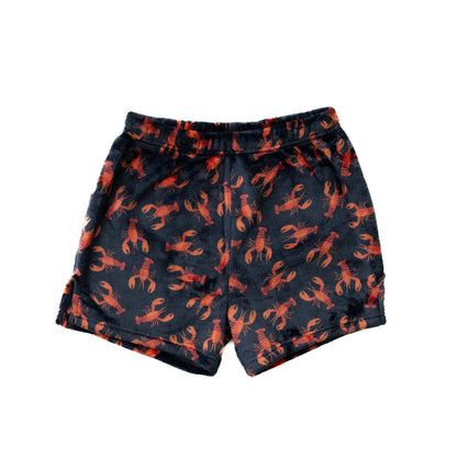 Plush Shorts-Navy Lobster