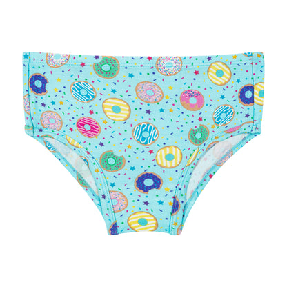 Girls Panties - Turquoise Donuts