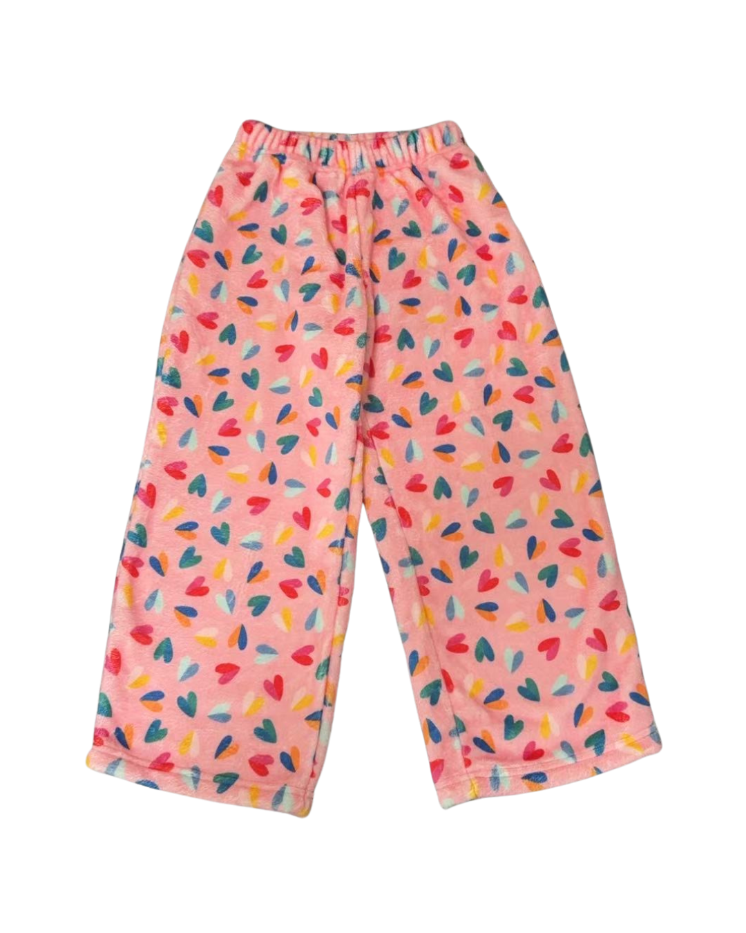 Plush Pants-Two Tone Hearts