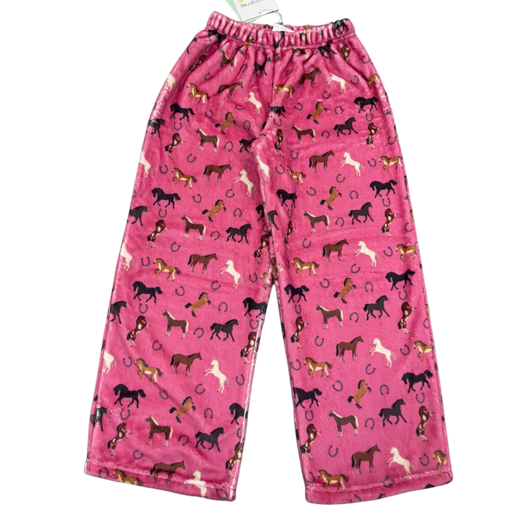Plush Pants-Western Pink