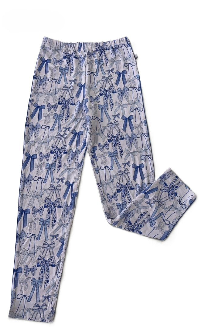 Woman's Kellyanne's Bows Button Down PJ Set