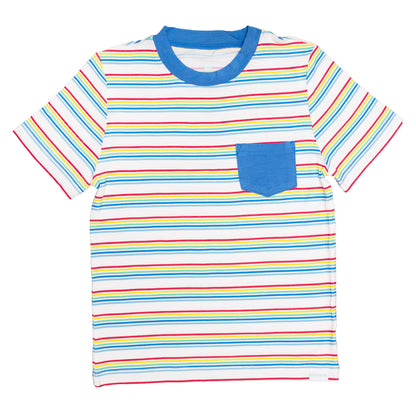 Retro Stripes Pocket T