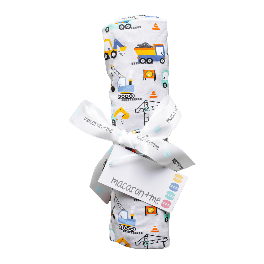 Little Diggers Swaddle Blanket